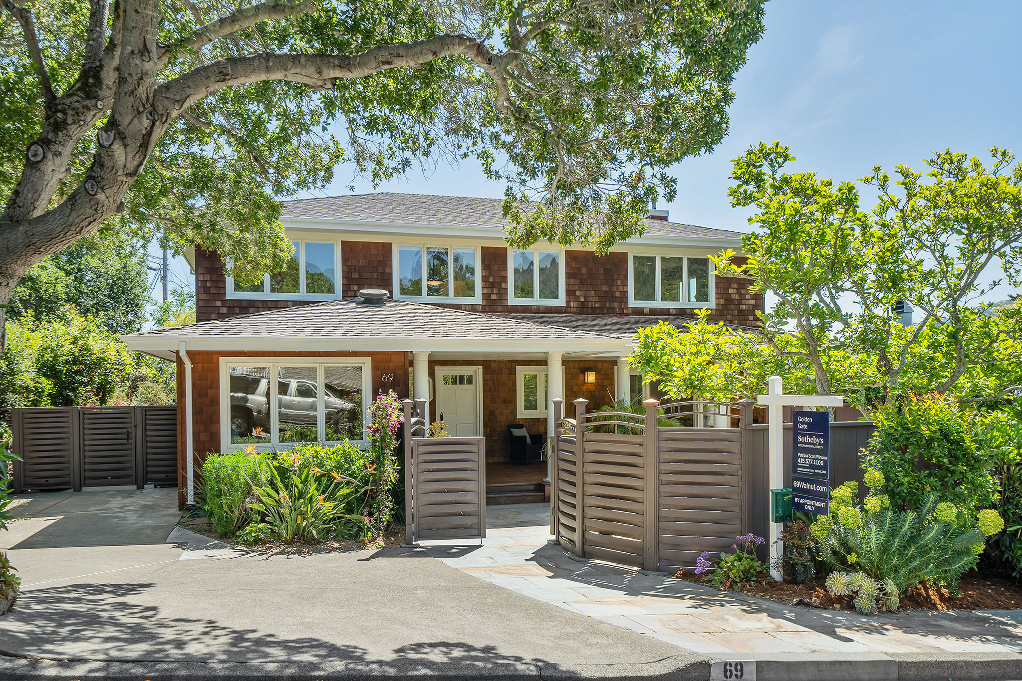 Image number 1 for slideshow of 69 Walnut Avenue, Corte Madera California